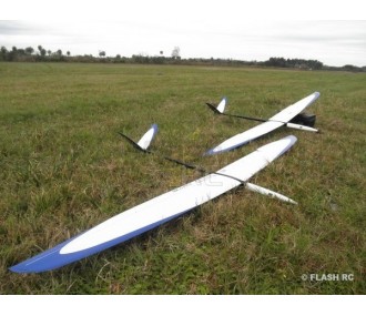 Motoalianti RC - E-Tango tutta fibra circa 2,90m bianco e blu RCRCM - FLASH RC 2