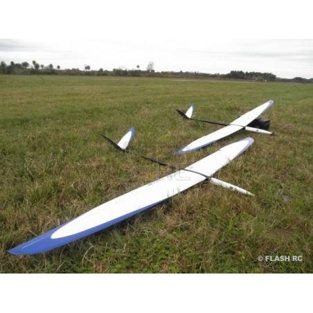 RC Motorgliders - E-Tango all fiber approx.2.90m white & blue RCRCM - FLASH RC