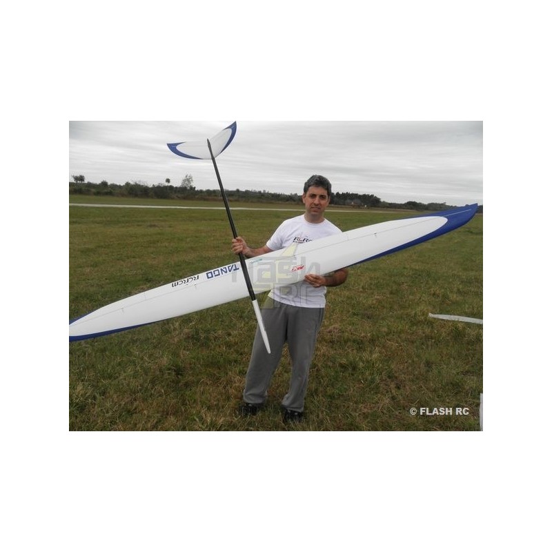 RC Motorgliders - E-Tango all fiber approx.2.90m white & blue RCRCM - FLASH RC