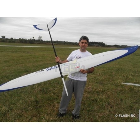 Motoplaneurs RC - E-Tango tout fibre env.2.90m blanc & bleu RCRCM - FLASH RC