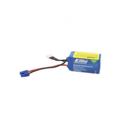 Batterien für den Antrieb von RC-Flugzeugen - Batterie E-flite lipo 6S 22.2V 910mAh 30C Steckdose EC3 - FLASH RC