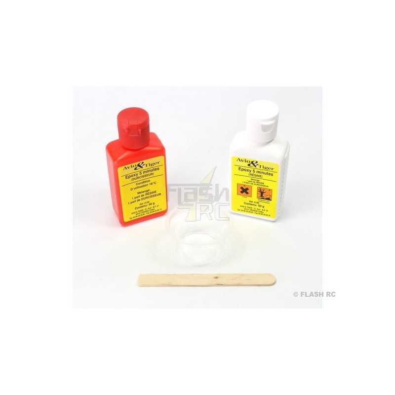 Colle Epoxy 5min 2X50g AVIO - FLASH RC