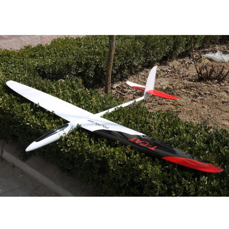 Alianti RC - T-CAT tutta fibra circa 1,88m bianco/rosso e nero RCRCM - FLASH RC