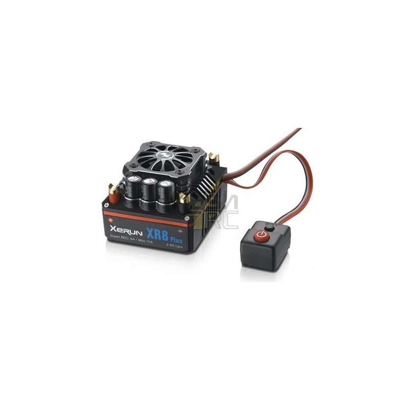 Controllori brushless per auto RC - Controllore brushless XR8 Plus 150A 1/8 sensored/sensorless HOBBYWING - FLASH RC