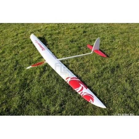 Alianti RC - Typhoon PLUS tutta fibra circa 2,90m bianco e rosso RCRCM - FLASH RC