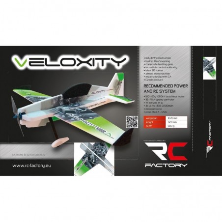 Avion RC Factory Veloxity vert env.1.07m - FLASH RC