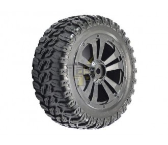 Spare parts for RC cars - Pair of front/back tires for Surge Short Course 1/12 FTX/ISHIMA - FLASH RC
