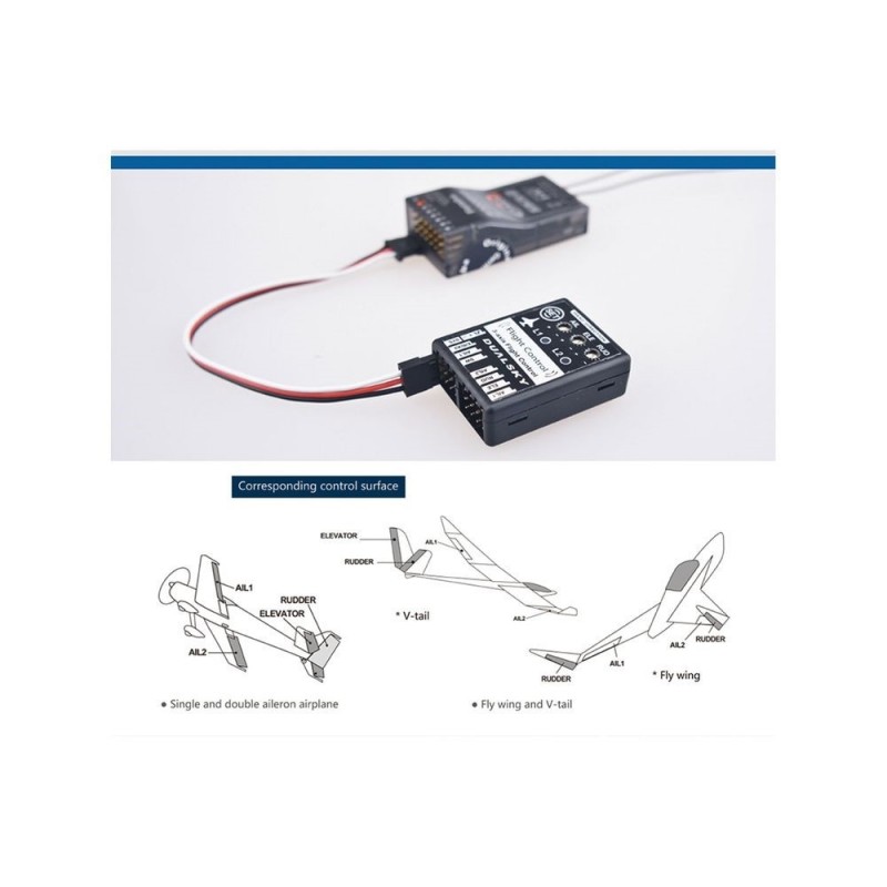 Giróscopos - FC151 Giróscopo de 3 ejes para aviones Dualsky - FLASH RC