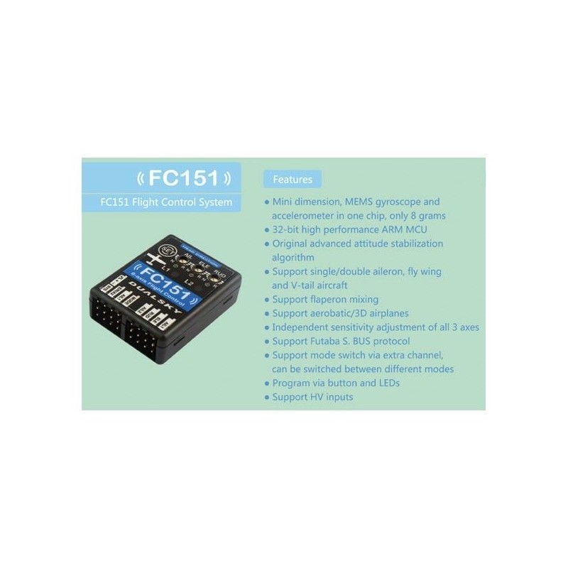 Gyroscope 3 axes FC151 pour avion Dualsky - FLASH RC