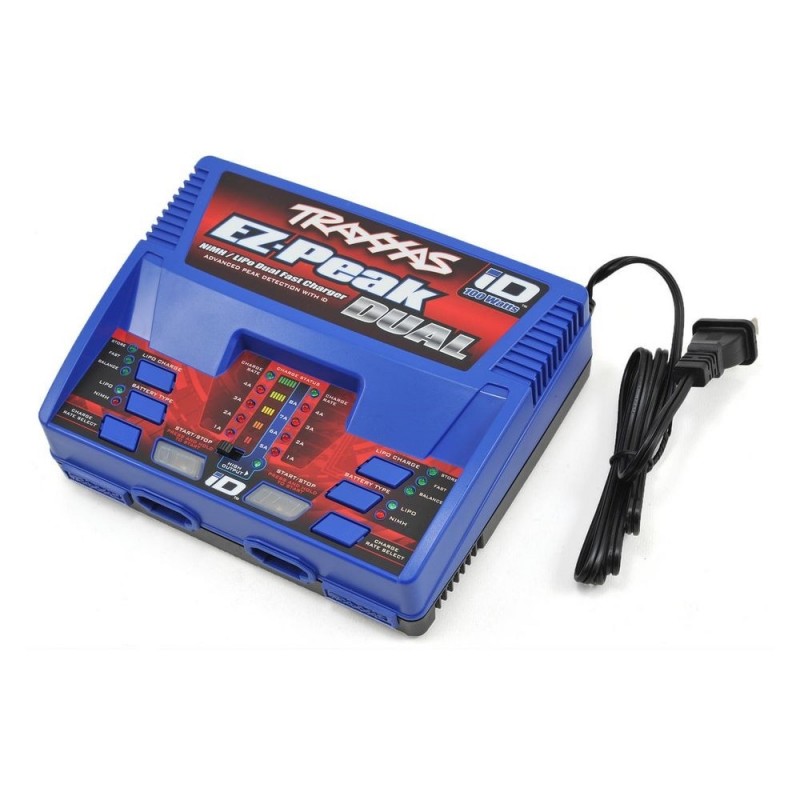 Cargadores - Traxxas NiMh/Lipo Cargador EZ-Peak Dual 100W 220V 2972GX - RC FLASH