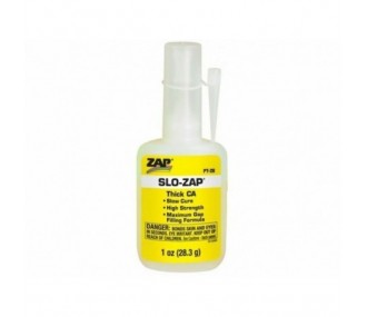 Cola madera/vidrio - SLO-ZAP Cyano slow PT20 - 28 gr PACER - FLASH RC