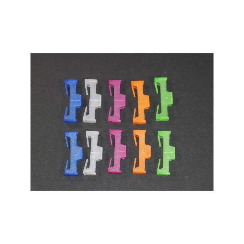 Clips de sécurité 5 couleurs pour connecteurs Servo, 10pcs - FLASH RC