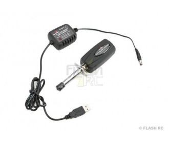 Démarrage moteur - Chauffe-bougie Lipo avec batterie et chargeur USB - FLASH RC 2