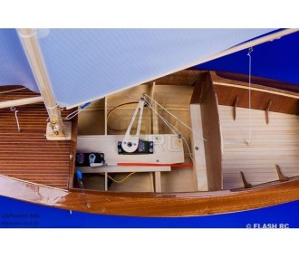 Maquetas de barcos RC - Bella Segelboot Aeronaut 81cm Kit de montaje - FLASH RC 2