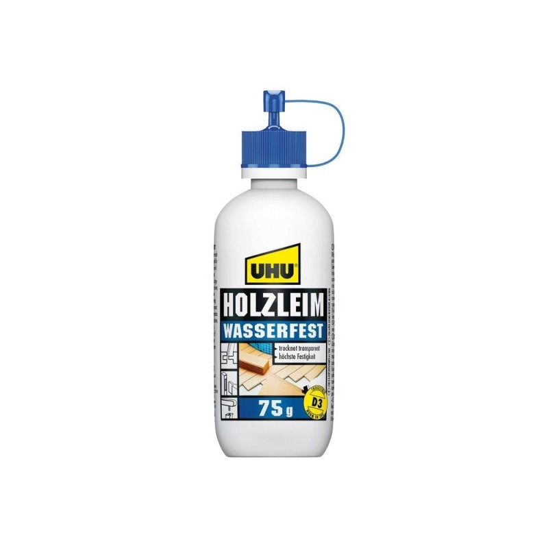Colla per legno/vetro - UHU Colla impermeabile per legno 75g - FLASH RC