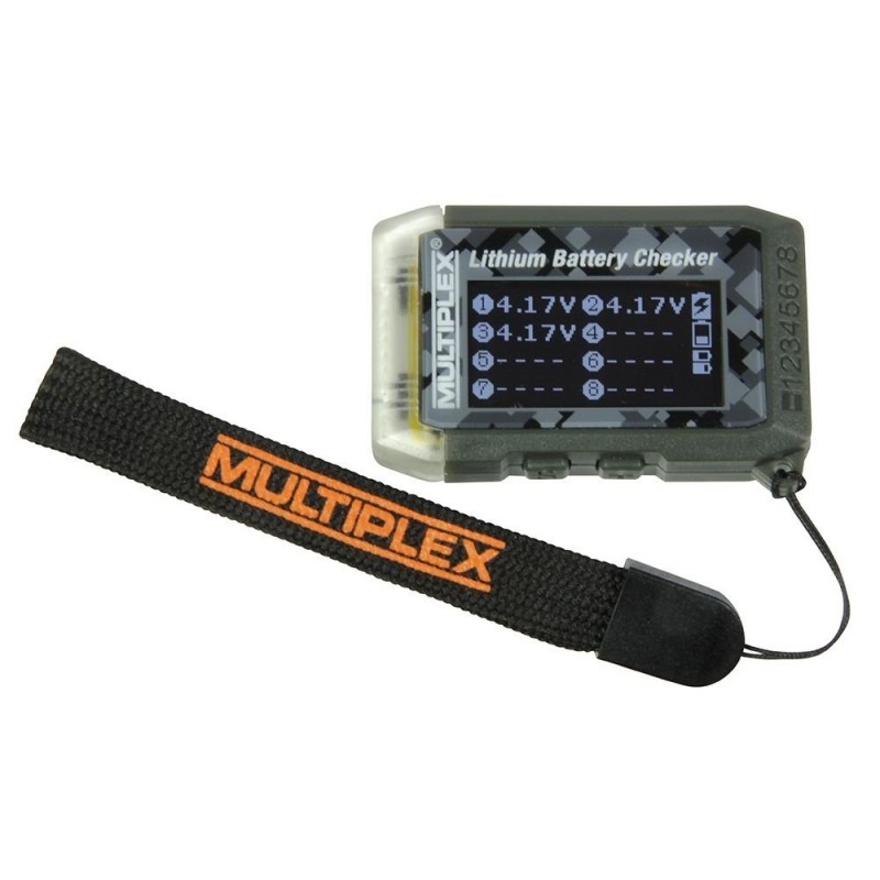Accessories for chargers - Lithium battery tester with integrated Multiplex location beeper - FLASH RC