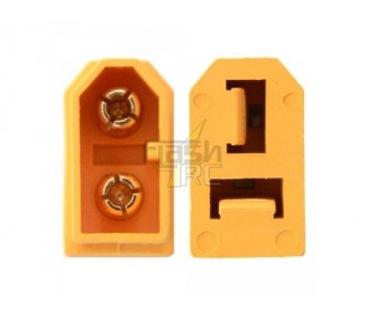 Adaptadores/extensiones para baterías y motores - Adaptador XT60 macho (ESC) => Deans hembra (batería) - FLASH RC 2