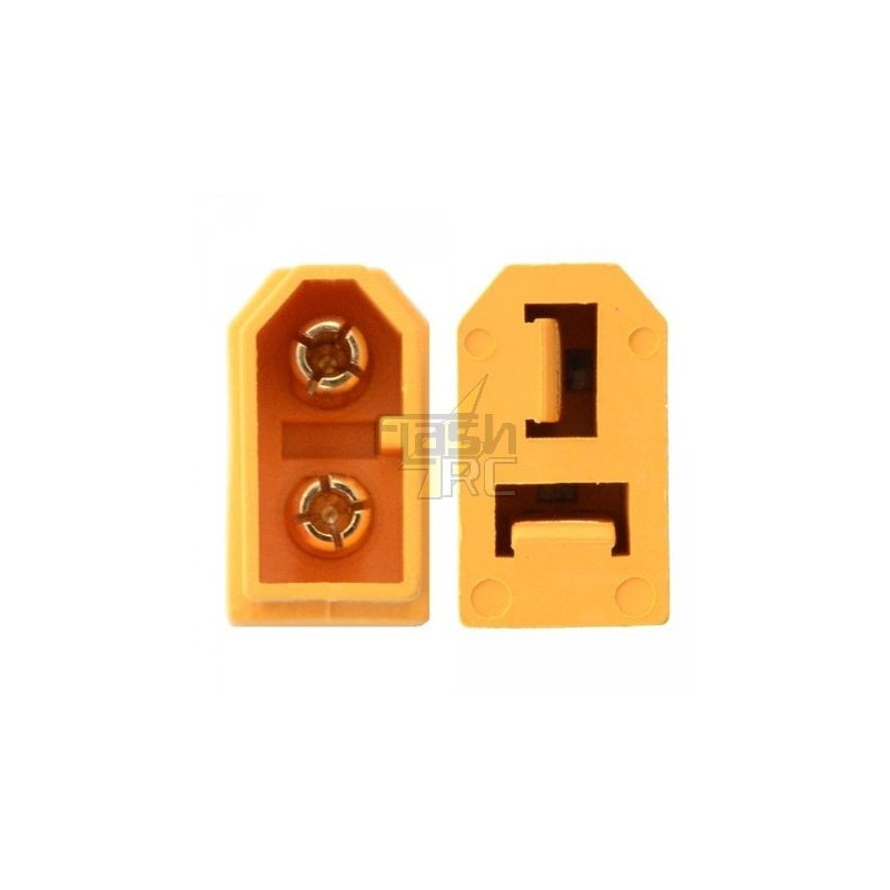 Adattatori/estensioni per batterie e motori - Adattatore XT60 maschio (ESC) => Deans femmina (batteria) - FLASH RC