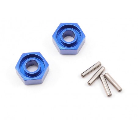 Spare parts for RC cars - Traxxas wheel hexagon blue x2 1654X - FLASH RC