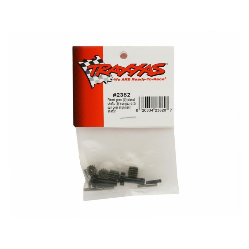 Traxxas pignons d attaque (4) + planetaires (4) et axes (4) 2382 - FLASH RC