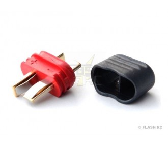 Prise Deans / Mini Deans - Prise Deans Male avec capuchon (10 pcs) - FLASH RC 2