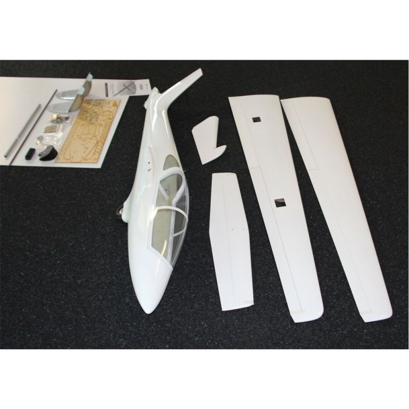 RC Motorgliders - Motorglider Robbe MDM-1 Fox white fiberglass ARF approx.3,50 m - FLASH RC