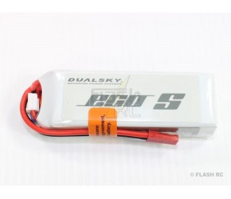 Batterie di propulsione per aerei RC - Batteria Dualsky ECO S, lipo 3S 11.1V 1000mAh 25C jst-bec plug - FLASH RC