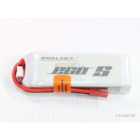 Batterie di propulsione per aerei RC - Batteria Dualsky ECO S, lipo 3S 11.1V 1000mAh 25C jst-bec plug - FLASH RC