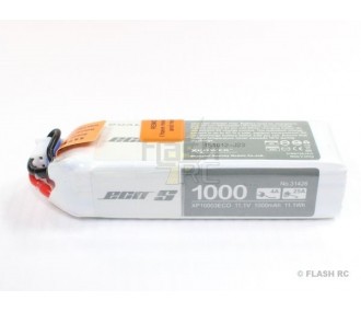 Baterías de propulsión de aviones RC - Batería Dualsky ECO S, lipo 3S 11.1V 1000mAh 25C jst-bec plug - FLASH RC 2