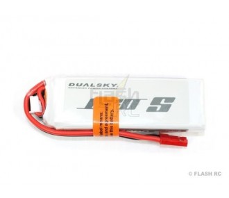Batterie di propulsione per aerei RC - Batteria Dualsky, lipo 2S 7.4V 1000mAh 25C jst-bec plug - FLASH RC