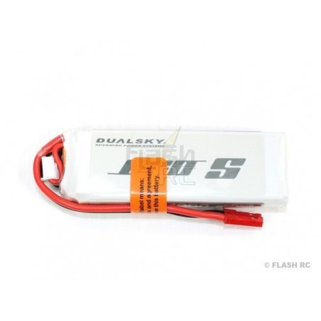 Batterie di propulsione per aerei RC - Batteria Dualsky, lipo 2S 7.4V 1000mAh 25C jst-bec plug - FLASH RC