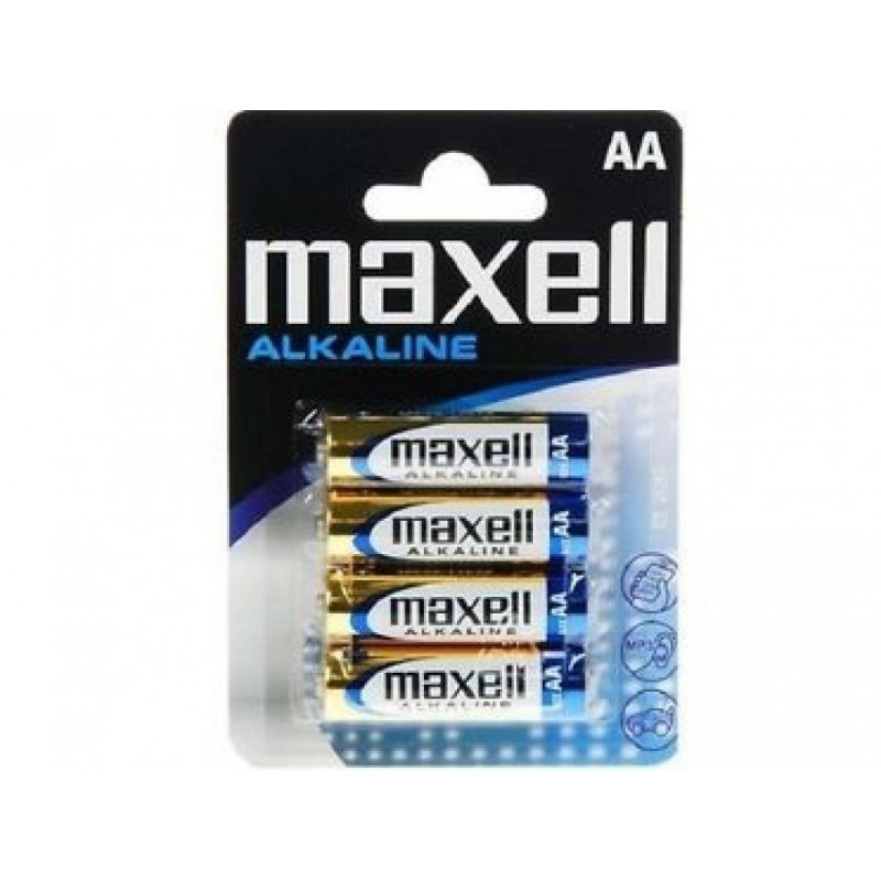 Piles - Piles alcalines LR6 MAXELL - Blister de 4 - FLASH RC