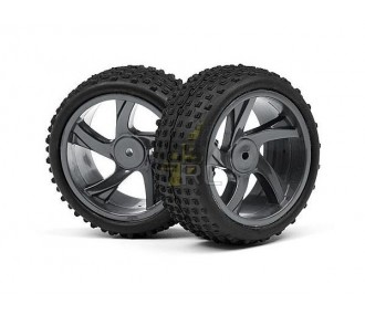 RC car parts - ION XB/SC MAVERICK rims + tires - MV28052 - FLASH RC