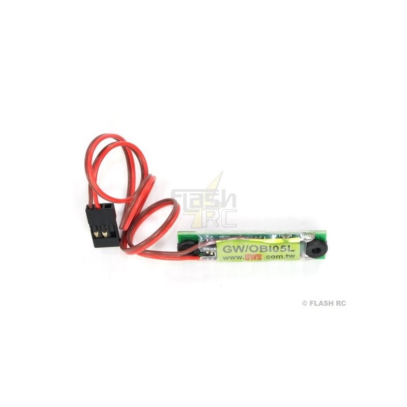 Voltmeters - On-board LED voltmeter OBI05L GWS (4-7 el. NiMh) - FLASH RC