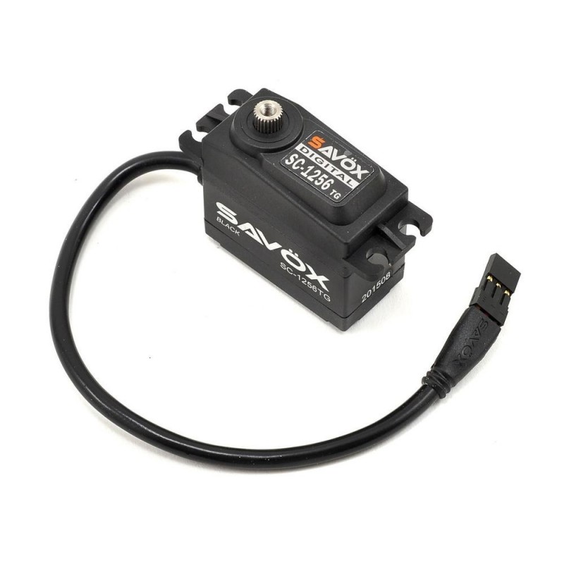 Servos - Digitales Servo black edition standard Savox SC-1256TG (52g, 20kg.cm, 0.15s/60°) - FLASH RC