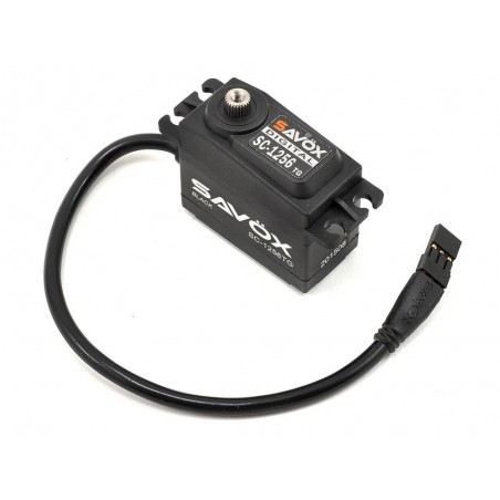 Servos - Savox SC-1256TG standard black edition digital servo (52g, 20kg.cm, 0.15s/60°) - FLASH RC
