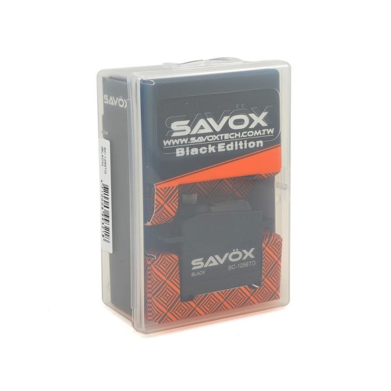 Servo numérique black edition standard Savox SC-1256TG (52g, 20kg.cm, 0.15s/60°) - FLASH RC