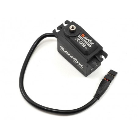 Servos - Digitales Servo black edition standard Savox SC-1258TG (52g, 12kg.cm, 0.08s/60°) - FLASH RC