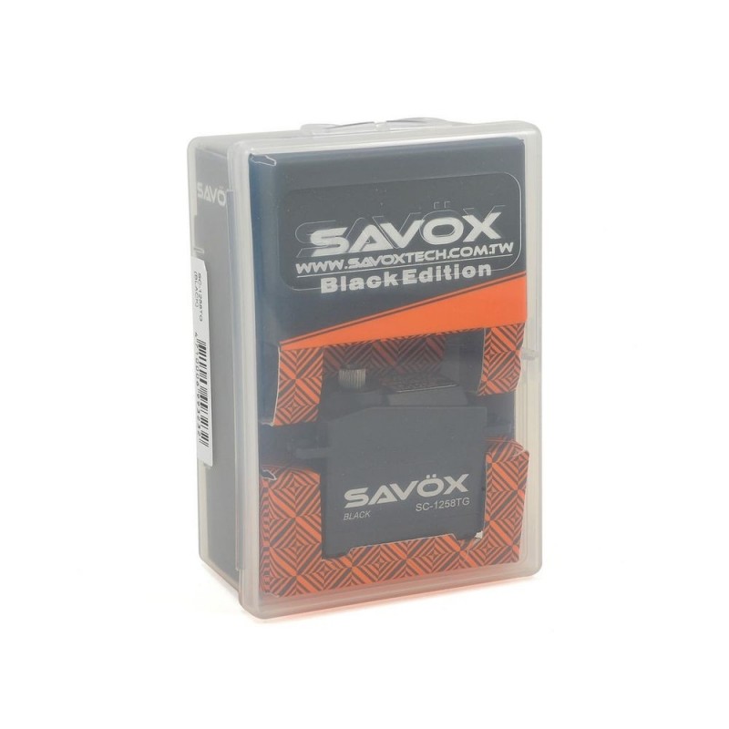 Servos - Savox SC-1258TG standard black edition digital servo (52g, 12kg.cm, 0.08s/60°) - FLASH RC