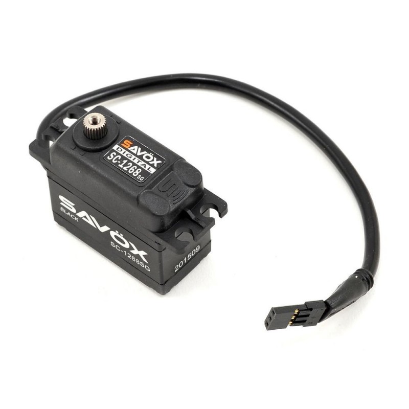 Servos - Savox SC-1268SG standard black edition digital servo (62g, 26kg.cm, 0.11s/60°) - FLASH RC