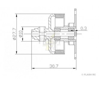 Indoor - Brushless Motor DM2205L (26g, 1800kv, 90W) Pro-Tronik - FLASH RC 2