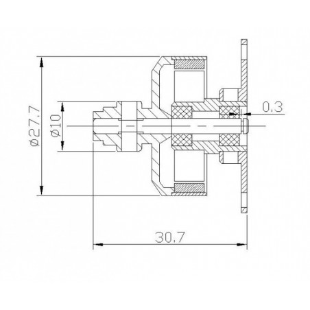 Interior - Motor sin escobillas DM2205L (26g, 1600kv, 90W) Pro-Tronik - FLASH RC