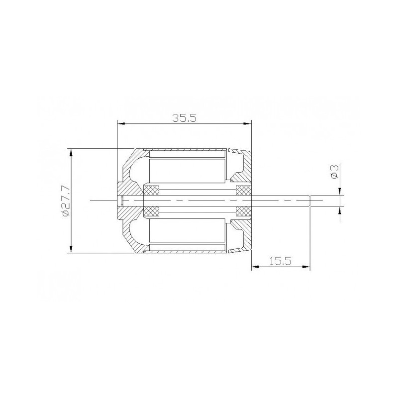 Outrunner - Moteur Brushless DM2220 (71g, 1100kv, 200W) Pro-Tronik - FLASH RC