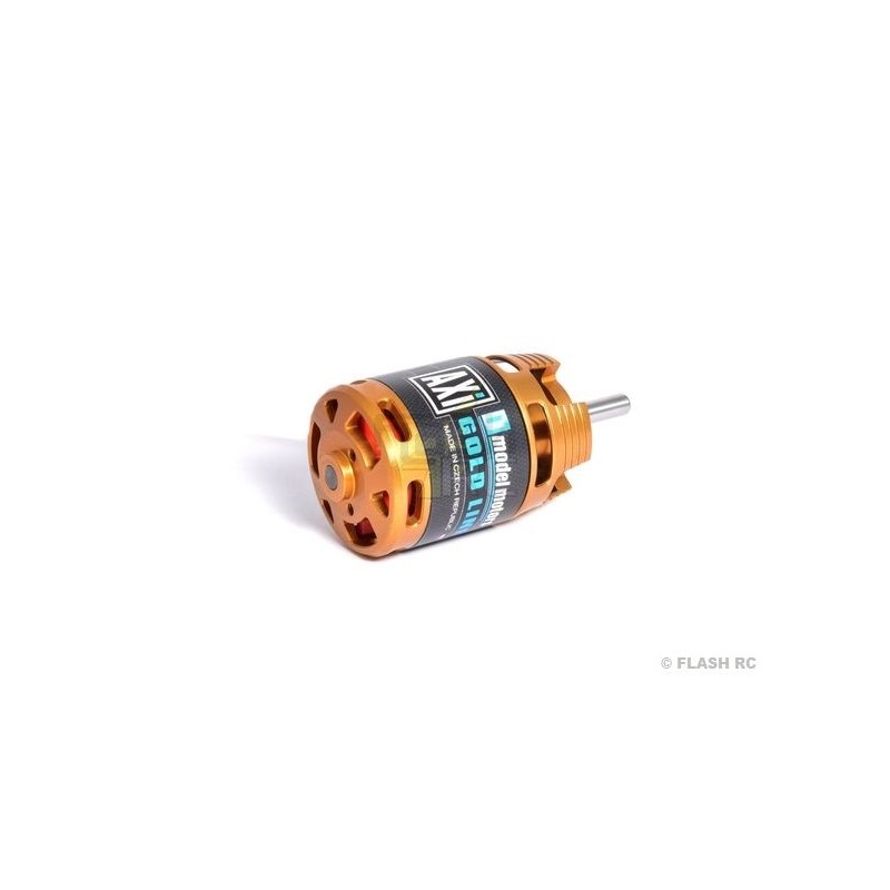 Outrunner - Moteur AXI 2814/12 V2 GOLD LINE Axe Long (115g, 1390kv, 360W) - FLASH RC