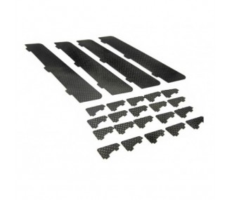 Fittings (parts) - Vortex carbon generator - Addiction X Precision Aerobatics (20pcs) - FLASH RC