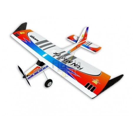 Aviones R/C para principiantes - Avión Hacker modelo Fun Master azul ARF aprox.1.20m (1.30m) - FLASH RC