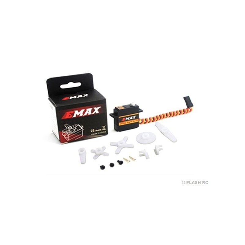 Servos - Digitales Flügelservo EMAX ES3352 MG (12.5g, 2.8kg/cm, 0.12s/60°) - FLASH RC