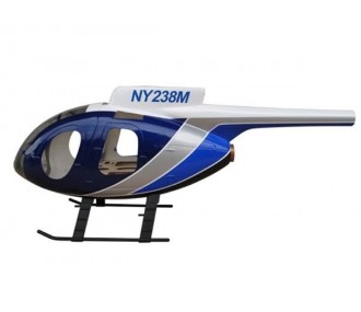 Fuselajes, accesorios Helicóptero - HUGHES 500E Police azul clase 450 fuselaje - FLASH RC 2