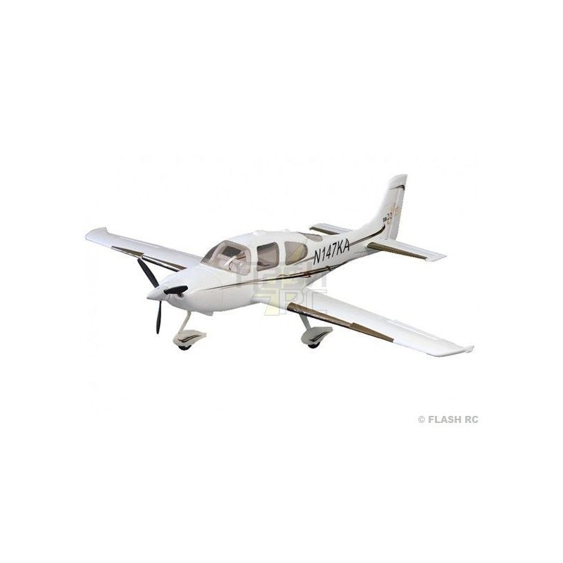 Flugzeug Dynam SR22 White PNP ca. 1.40m