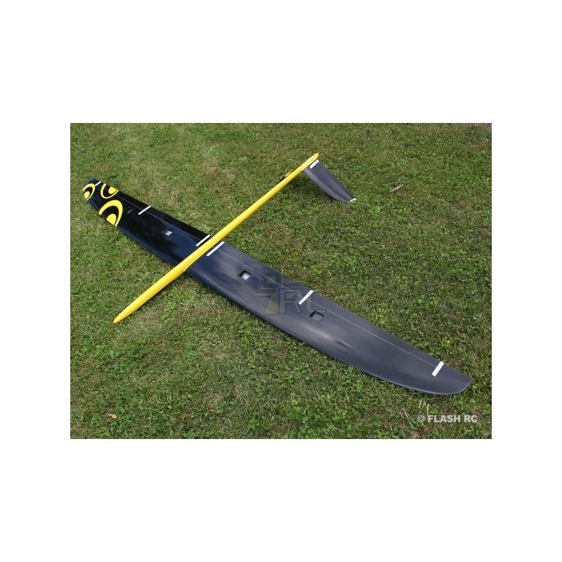 Planeadores RC - Strega 2 todo fibra aprox. 2.73m amarillo y negro RCRCM - FLASH RC